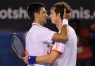Djokovic and Murray pictured at the 2012 Australian Open